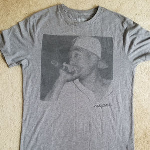 New Grey Rap legend Tupac Shakur T-Shirt
